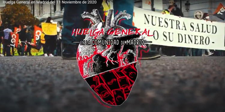 Huelga General en Madrid del 11 Noviembre de 2020
