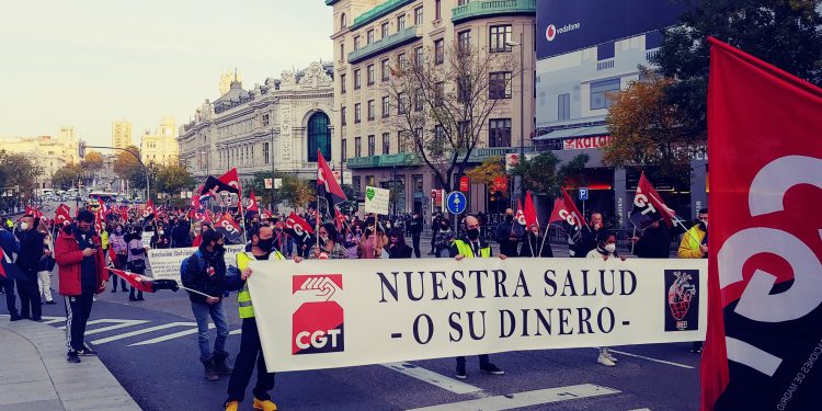 Huelga General en Madrid 11 de Noviembre de 2020 – Manifestación.