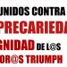Concentración contra la precariedad en TRIUMPH 27/11/2020