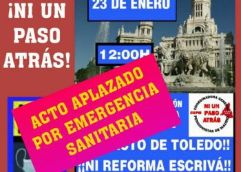 Suspendida la Manifestación  del 23-01-2021