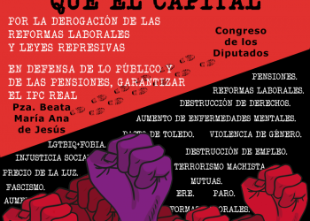 Manifestación por la Justicia Social: Las personas antes que el capital