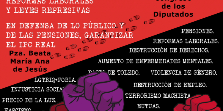Manifestación por la Justicia Social: Las personas antes que el capital