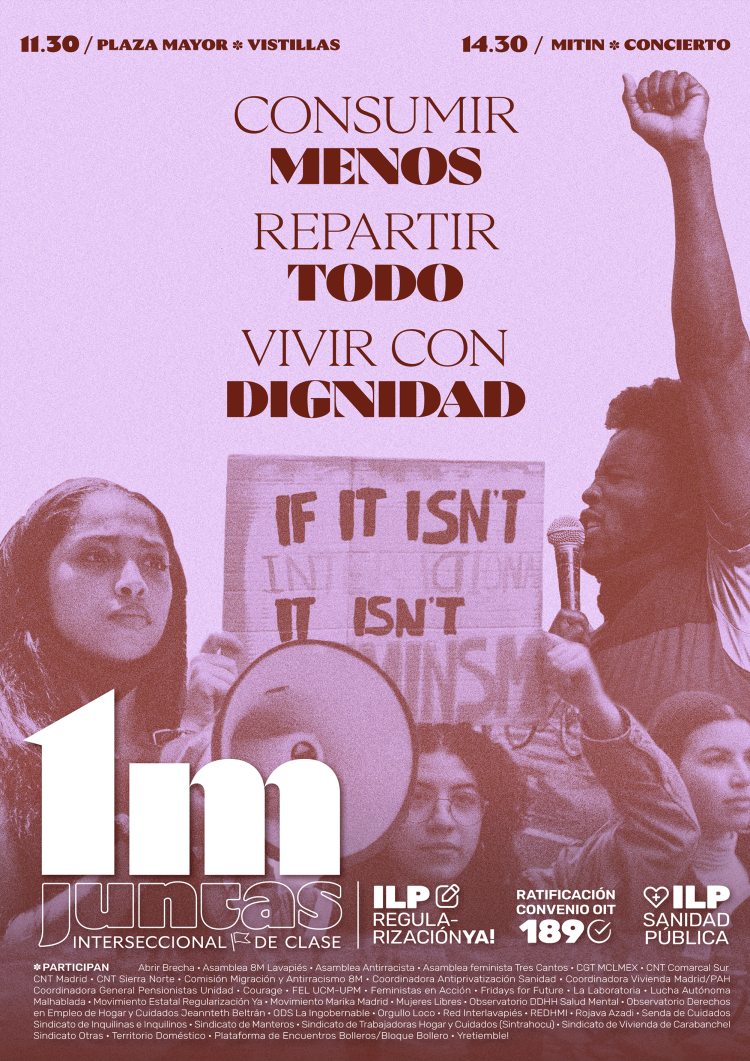 MANIFESTACIÓN DEL PRIMERO DE MAYO EN MADRID