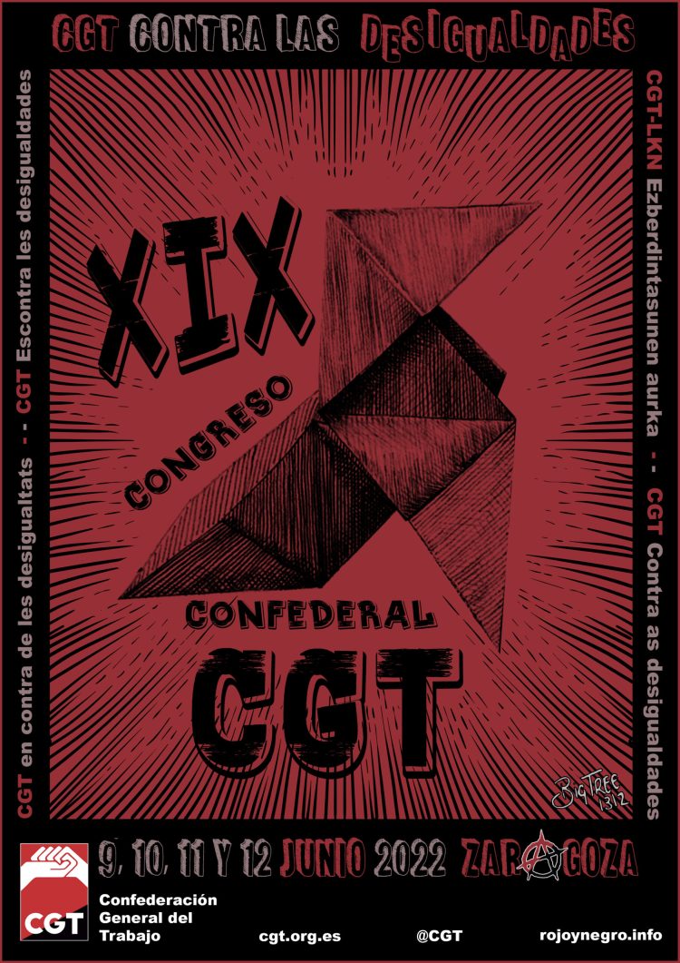 XIX CONGRESO ORDINARIO CONFEDERAL CGT: CGT CONTRA LAS DESIGUALDADES