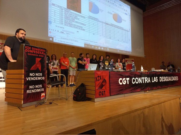 XIX Congreso de la CGT: Saludos al nuevo SP Confederal y agradecimientos por el buen trabajo a la Organización