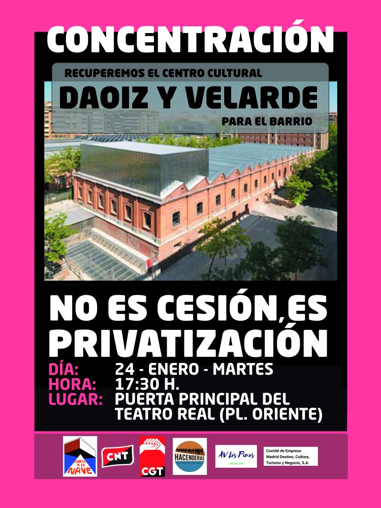 Teatro Real: CONCENTRACIÓN 24 DE ENERO