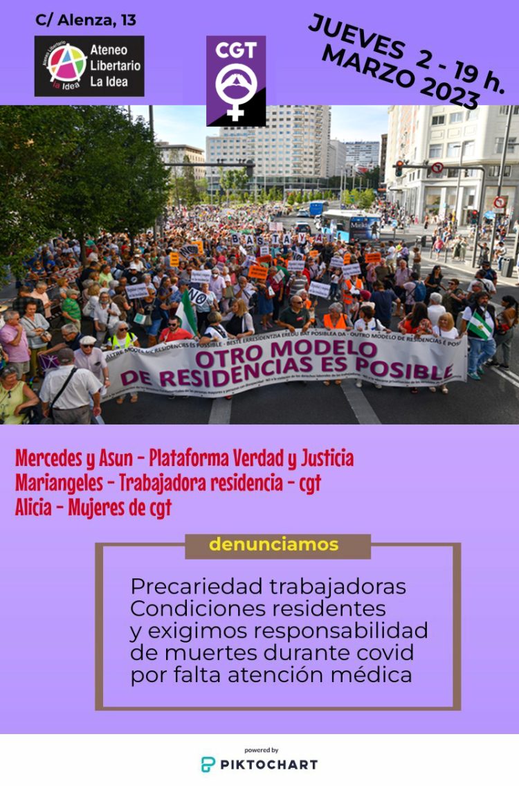 ATENEO LIBERTARIO LA IDEA | Actos previos 8M – CHARLA/DEBATE : OTRO MODELO DE RESIDENCIAS ES POSIBLE