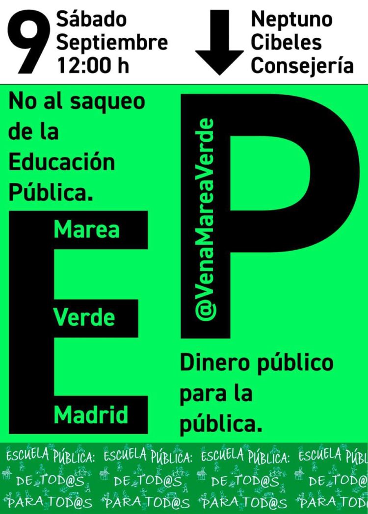 ENSEÑANZA | Manifestación: No al saqueo de la Educación Pública