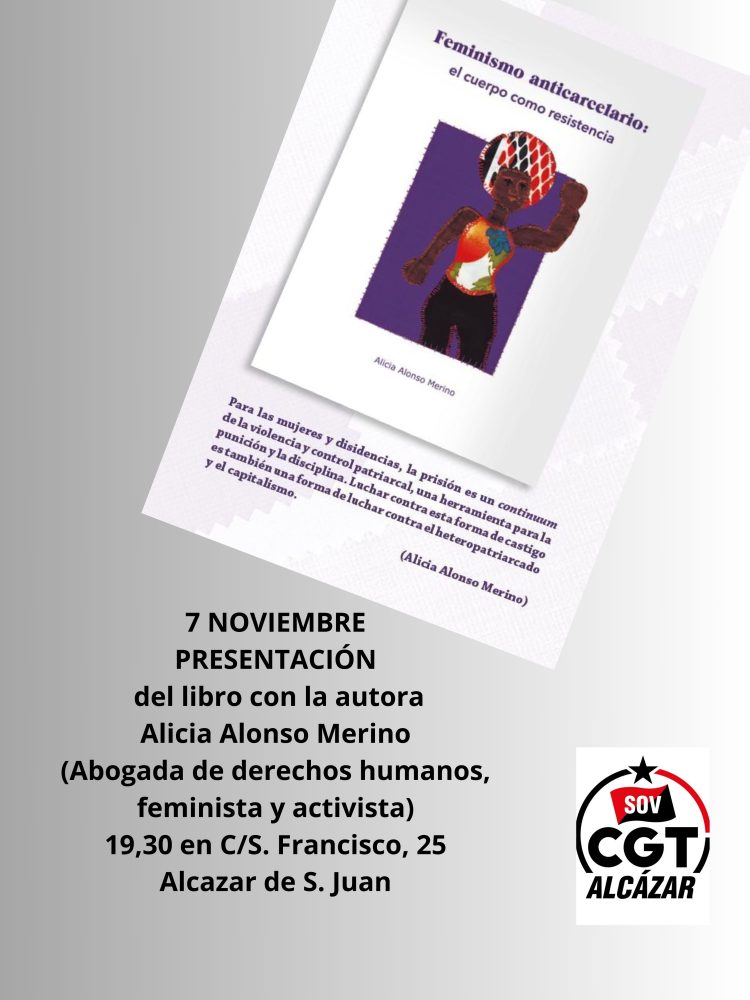 SOV ALCÁZAR | Presentación del libro Feminismo Anticarcelario de Alicia Alonso Merino