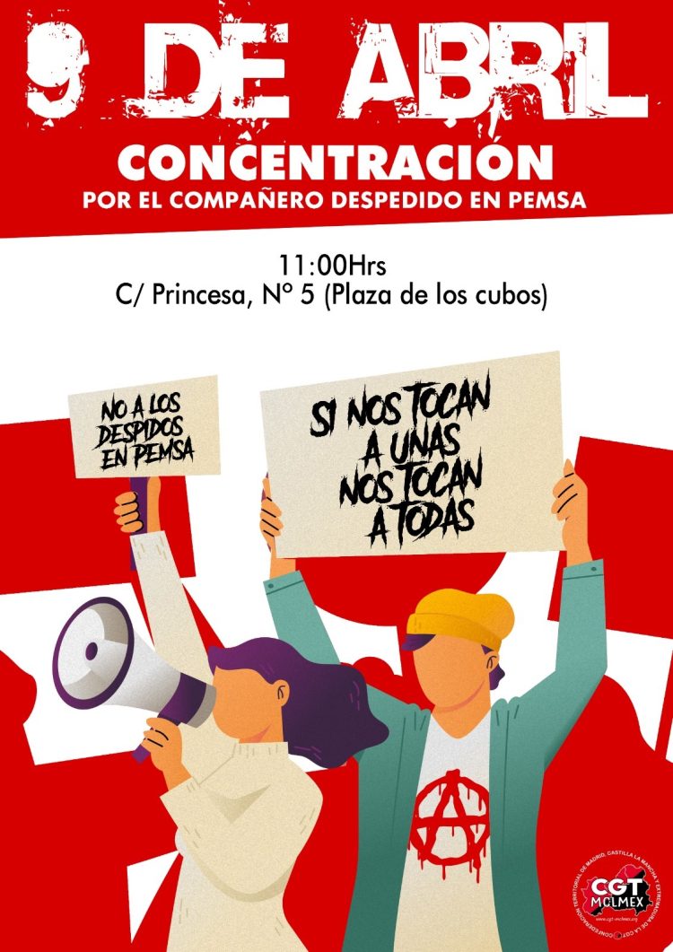 SOV HENARES | Concentración compañero juicio PEMSA