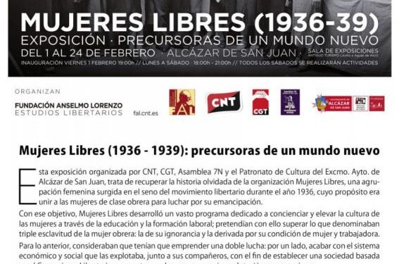 Exposición Mujeres Libres en Alcázar de San Juan