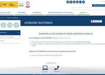 El SEPE deja de atender el teléfono